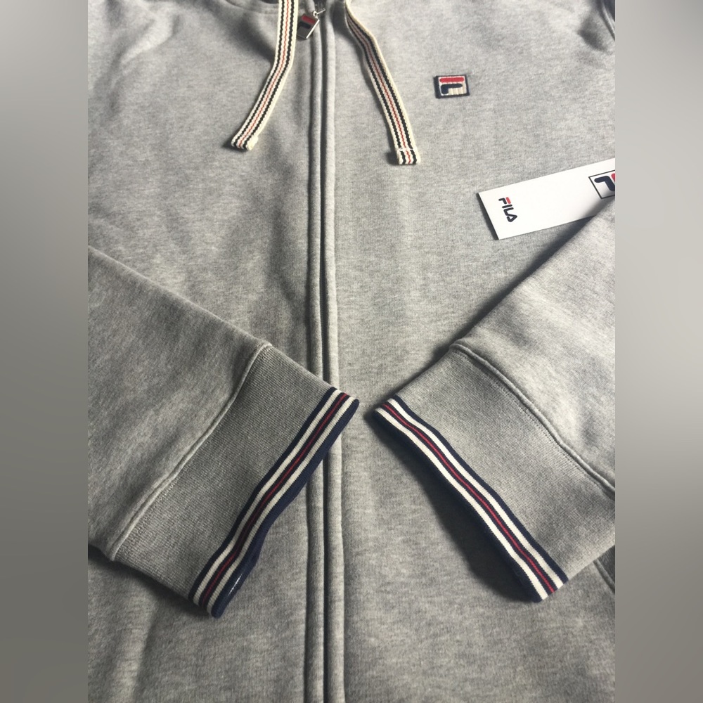 FILA men’s hoodie sweatshirt with front zipper - Picture 6 of 10